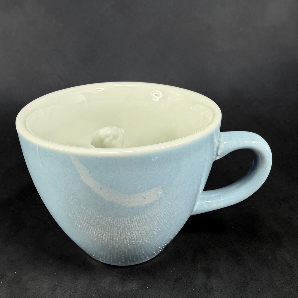 Creature Cups‎ Sea Otter Hidden Animal Coffee Mug Light Blue Ceramic 11oz Cup
